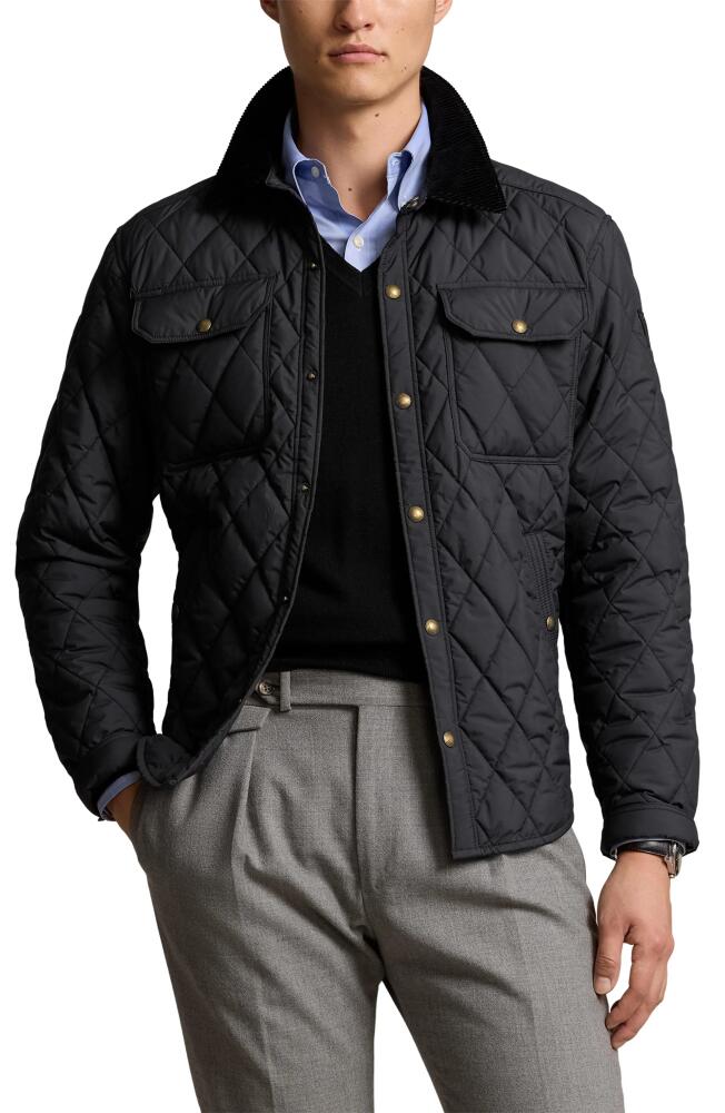 Polo Ralph Lauren Brentford Quilted Shirt Jacket in Polo Black Cover