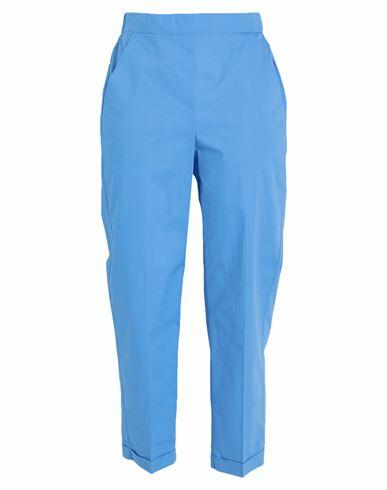 19.70 Nineteen Seventy Woman Pants Azure Cotton Cover