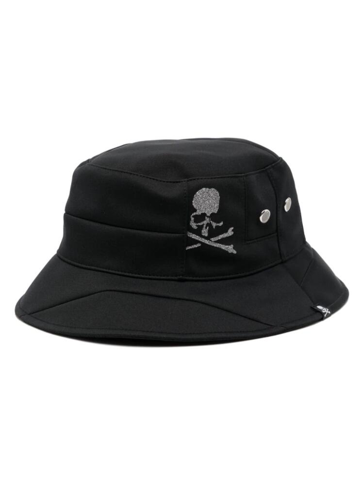 Mastermind Japan logo print bucket hat - Black Cover