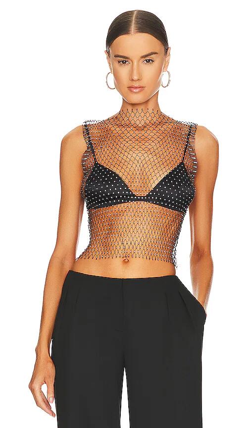 Amber Sceats x REVOLVE Studded Top in Metallic Silver Cover