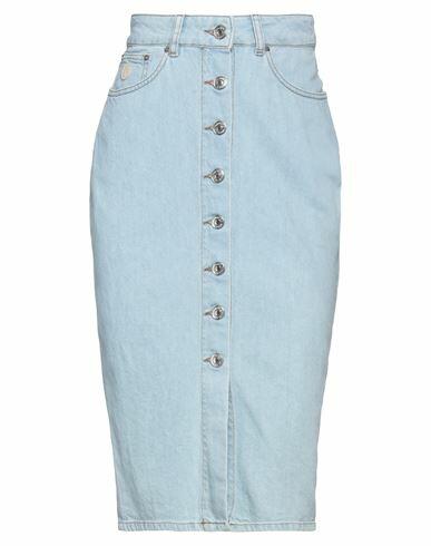 Trussardi Woman Denim skirt Blue Cotton, Lyocell, Linen Cover