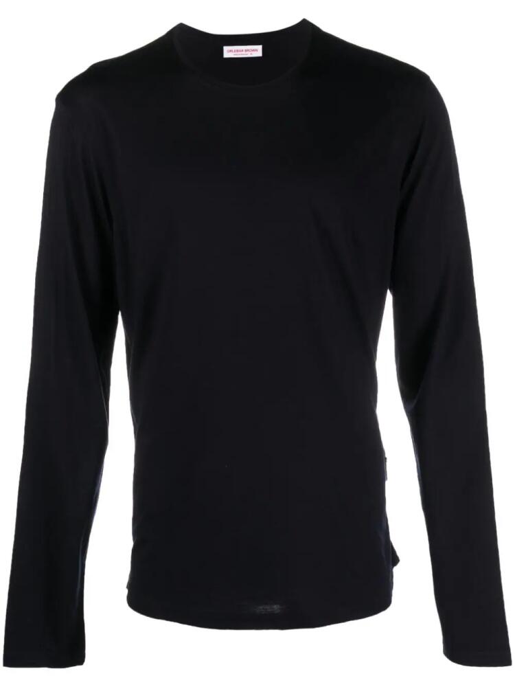 Orlebar Brown crew-neck merino-wool jumper - Blue Cover