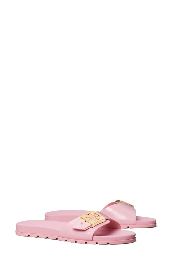 Tory Burch Buckle Slide Sandal in Rosa Candy Cover