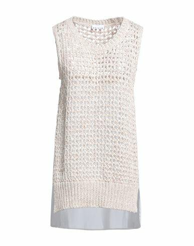 Sfizio Woman Sweater Beige Cotton, Elastane Cover