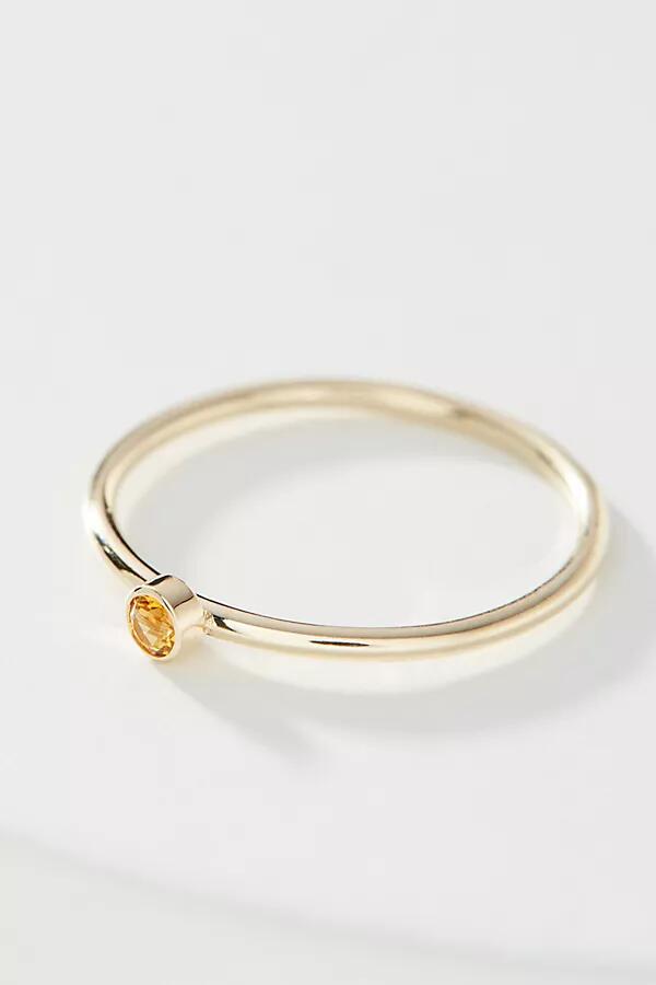 Maya Brenner 14K Yellow Gold Birthstone Ring Cover