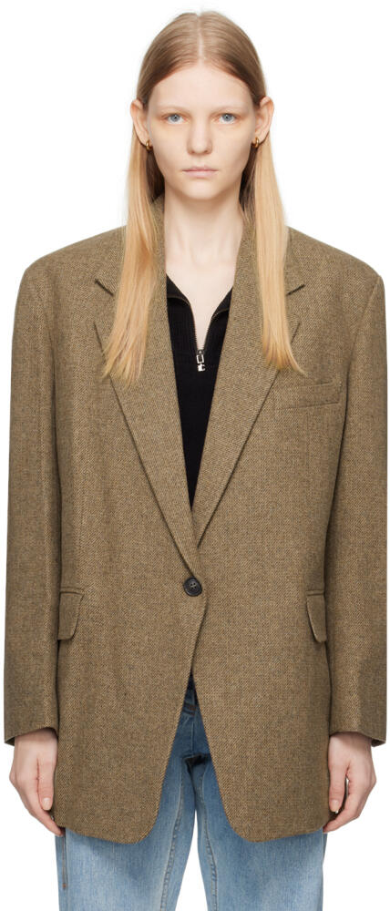 LOW CLASSIC Brown Over Fit Blazer Cover