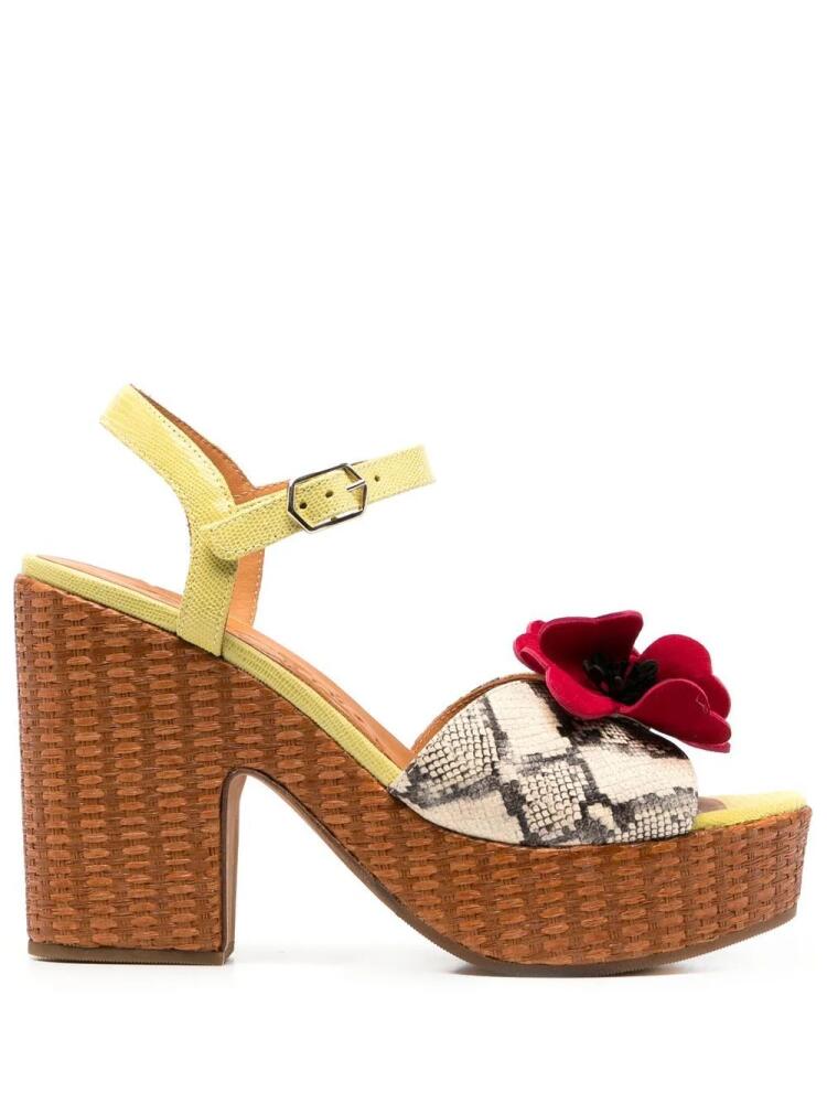 Chie Mihara Dini Jepp woven-platform sandals - Yellow Cover