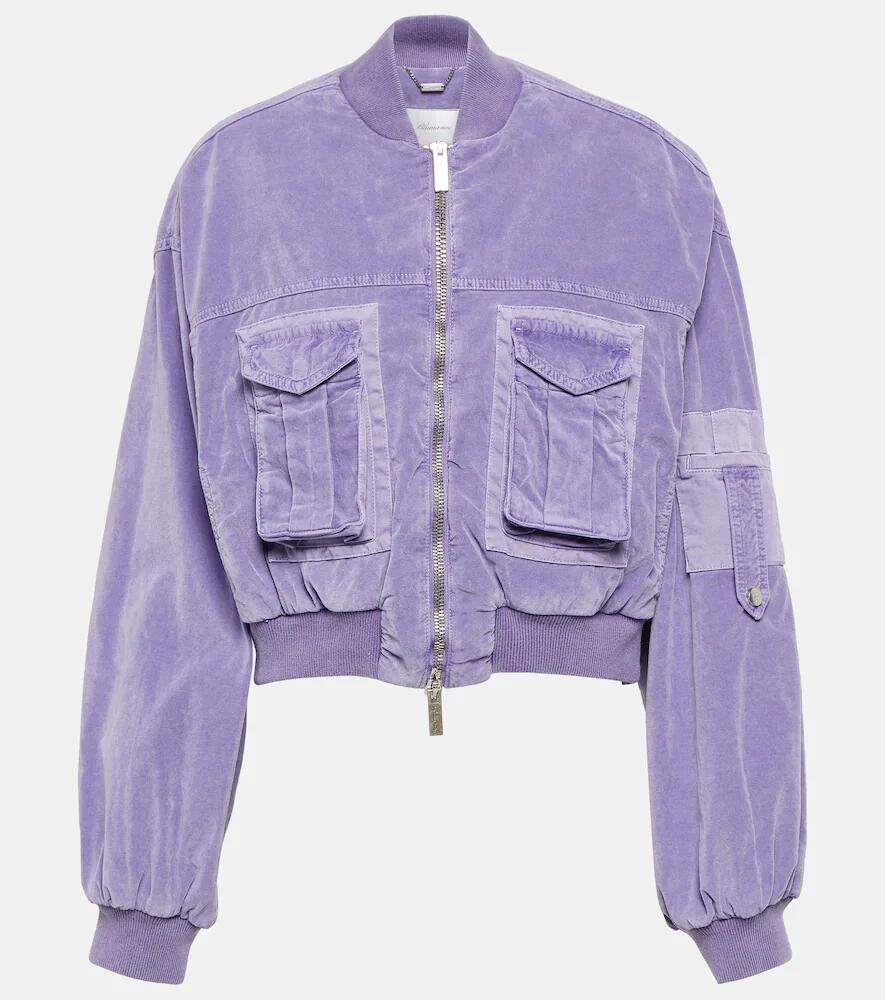 Blumarine Velvet bomber jacket Cover