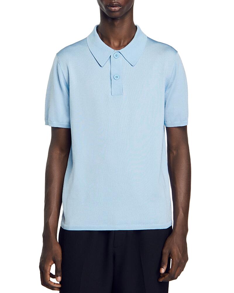 Sandro Pablo Slim Fit Knit Polo Shirt Cover