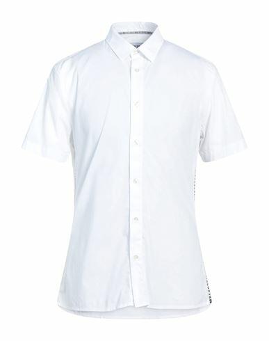 Bikkembergs Man Shirt White Cotton, Elastane Cover