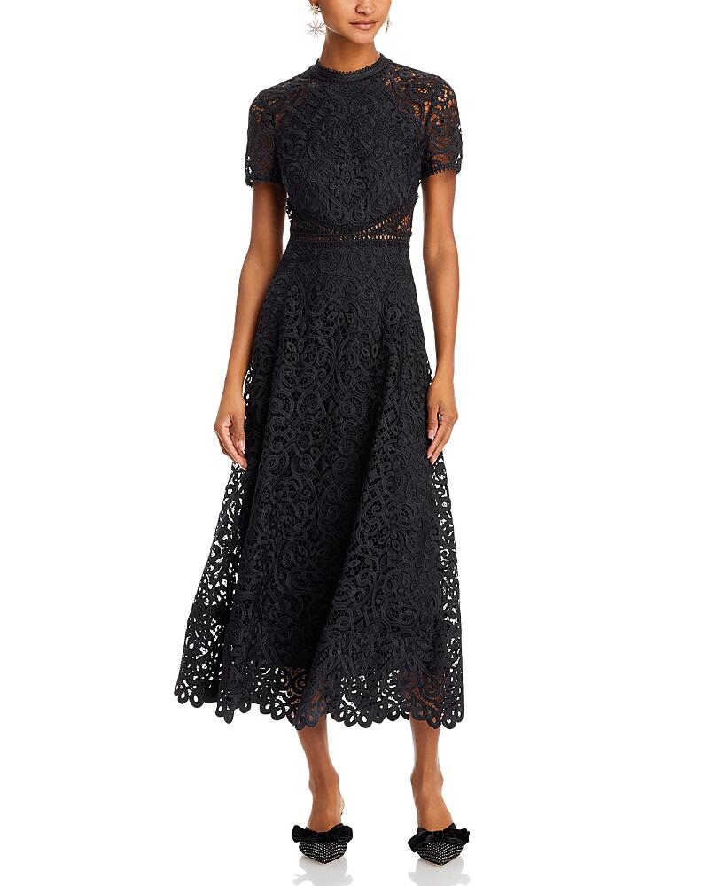 Ml Monique Lhuillier Lace Midi Dress Cover