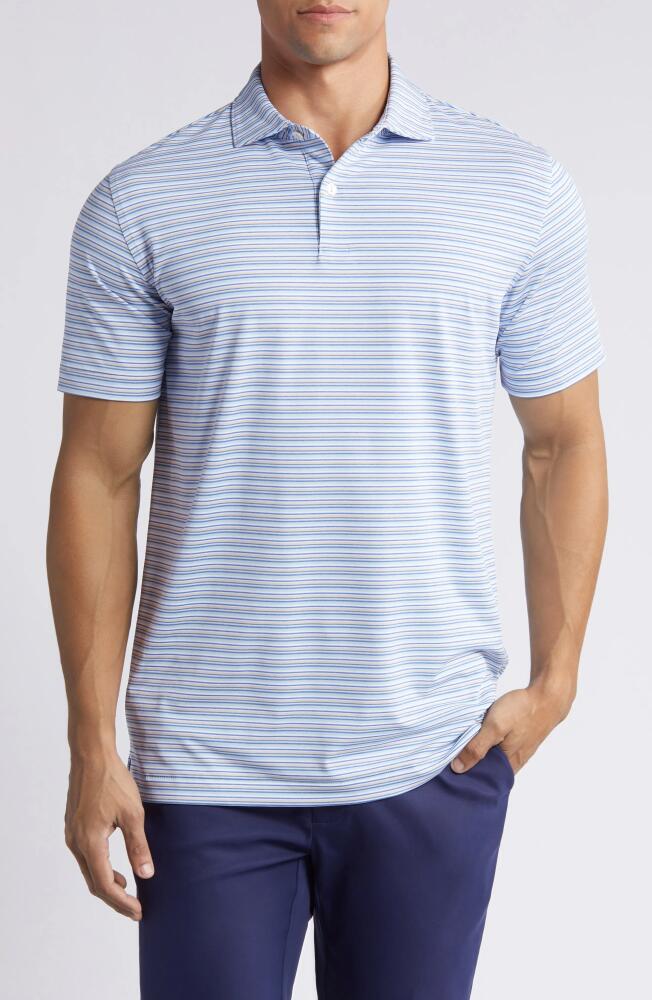 Peter Millar Crown Crafted Octave Jersey Performance Polo in Blue Frost Cover