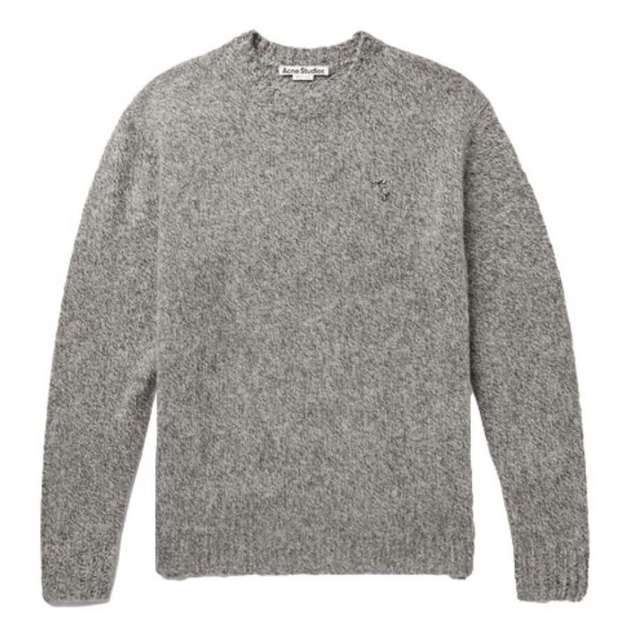 Acne Studios Crew Neck Wool Sweater In Black Cover