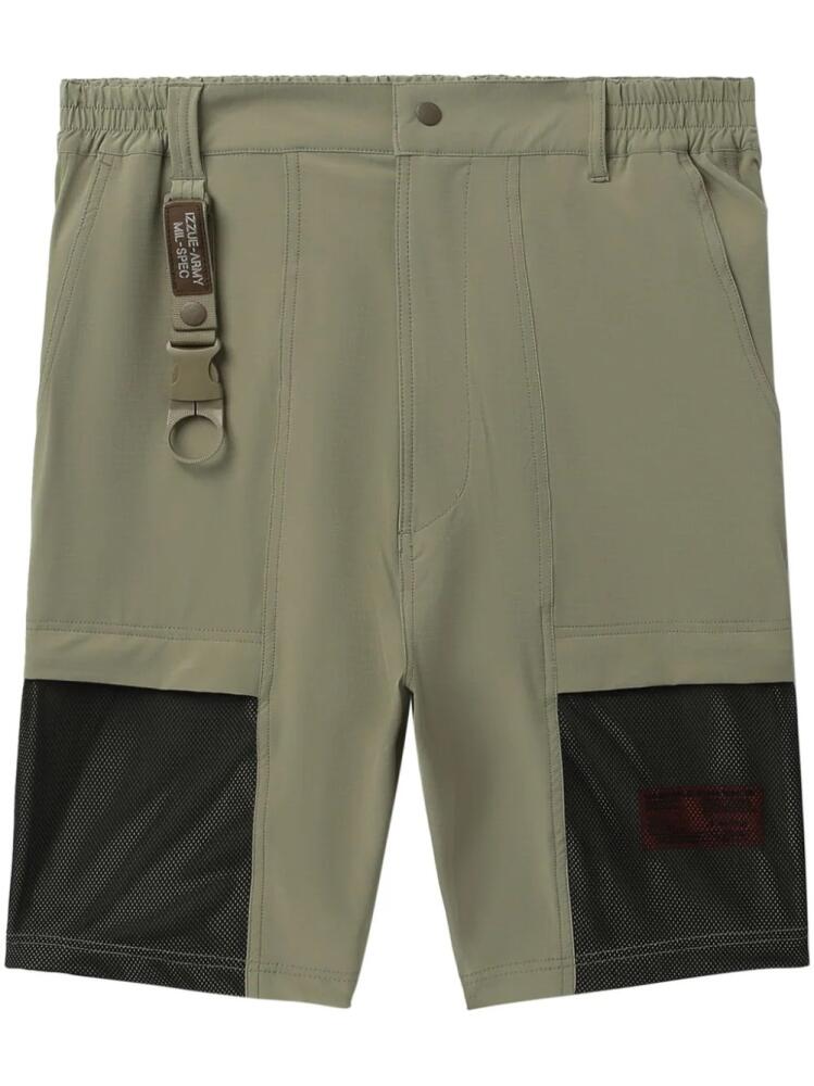 izzue mesh-panelled Bermuda shorts - Green Cover