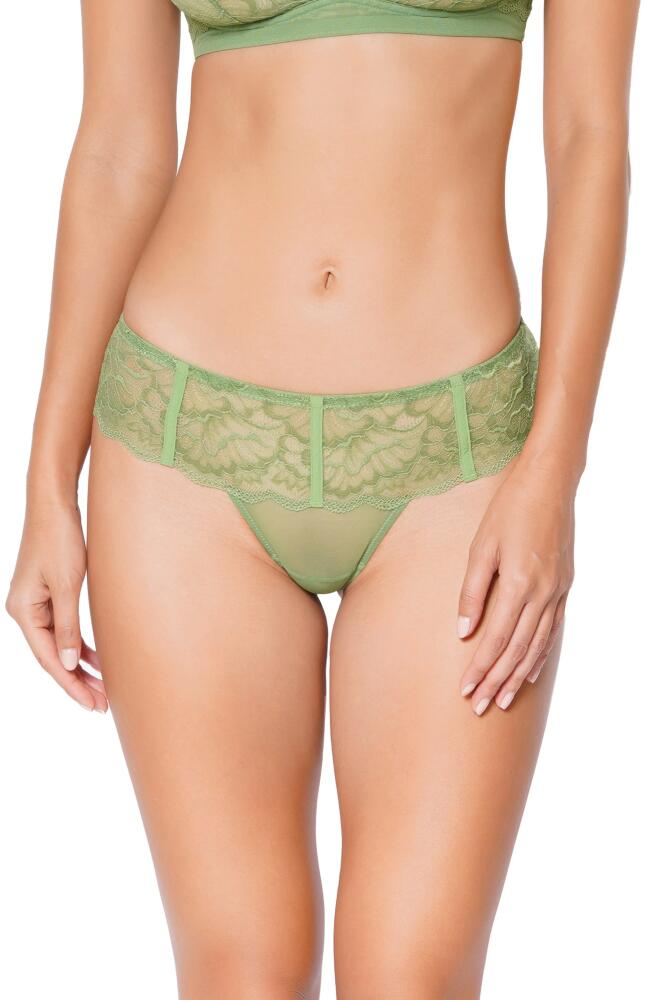 Huit Lenna Green Lace Thong Cover