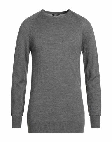 Siviglia Man Sweater Steel grey Wool, Acrylic Cover