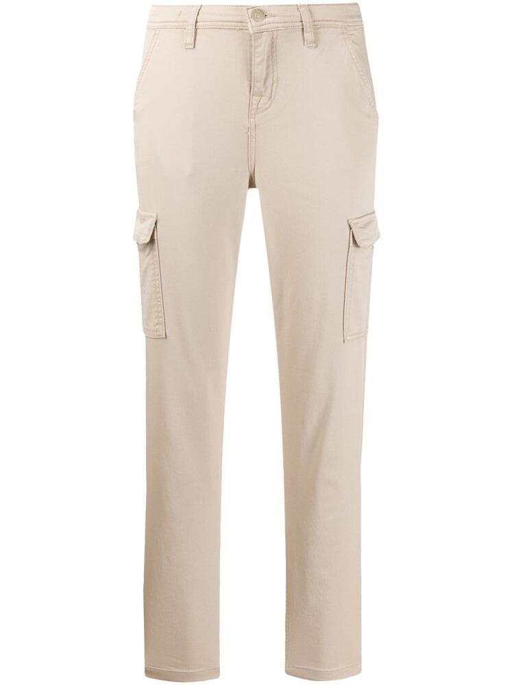 7 For All Mankind cropped slim-fit trousers - Neutrals Cover