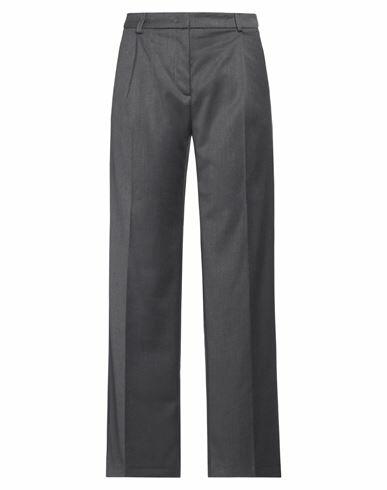 Rebel Queen Woman Pants Steel grey Polyester, Viscose, Elastane Cover