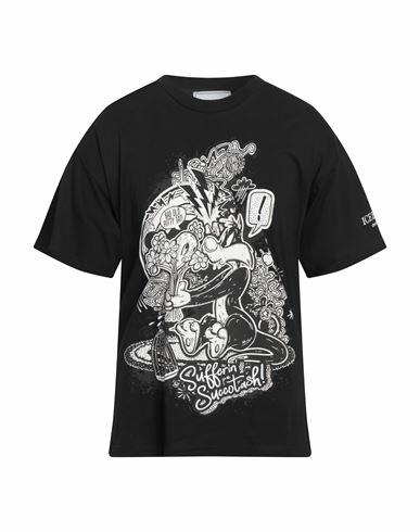 Iceberg Man T-shirt Black Cotton Cover