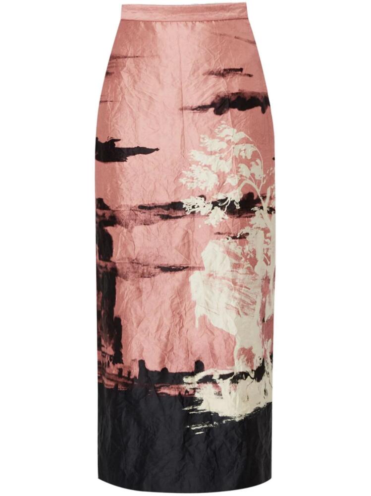 ERDEM pencil midi skirt - Pink Cover