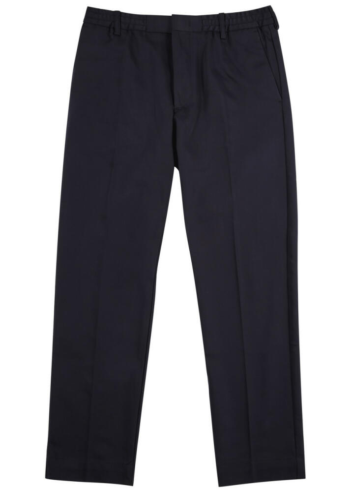 NN07 Billie Tapered Cotton-blend Trousers - Navy Cover