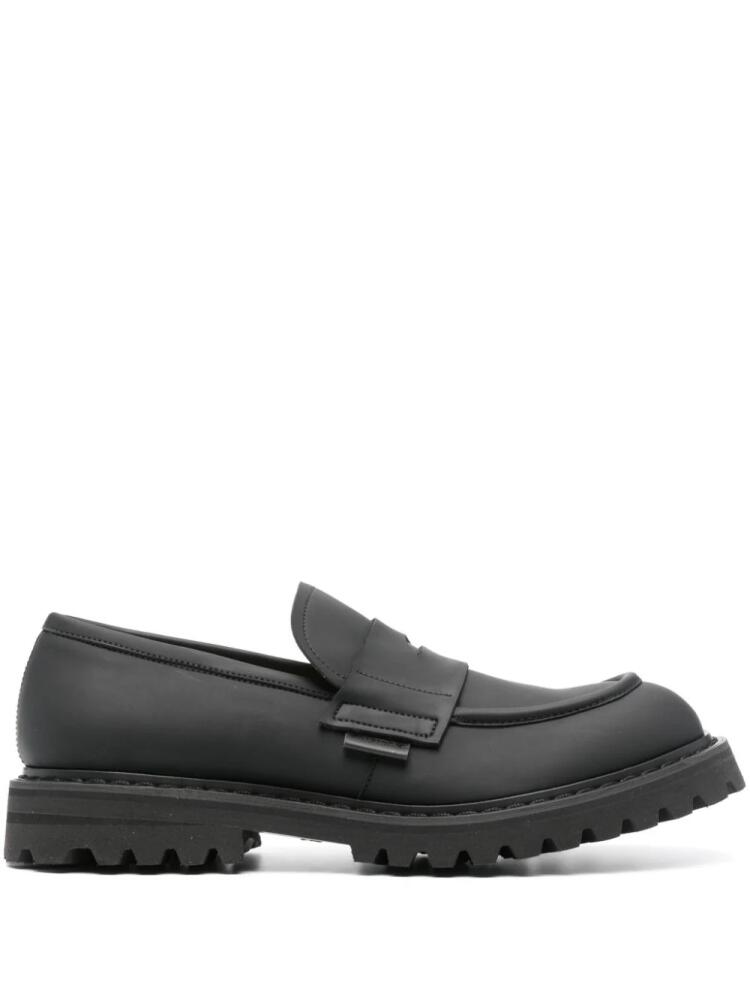 Premiata penny-slot faux-leather loafers - Black Cover