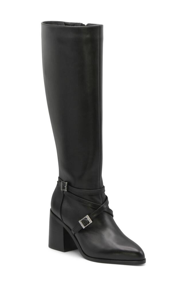 Charles David Jacoby Knee High Boot in Black Leather Cover