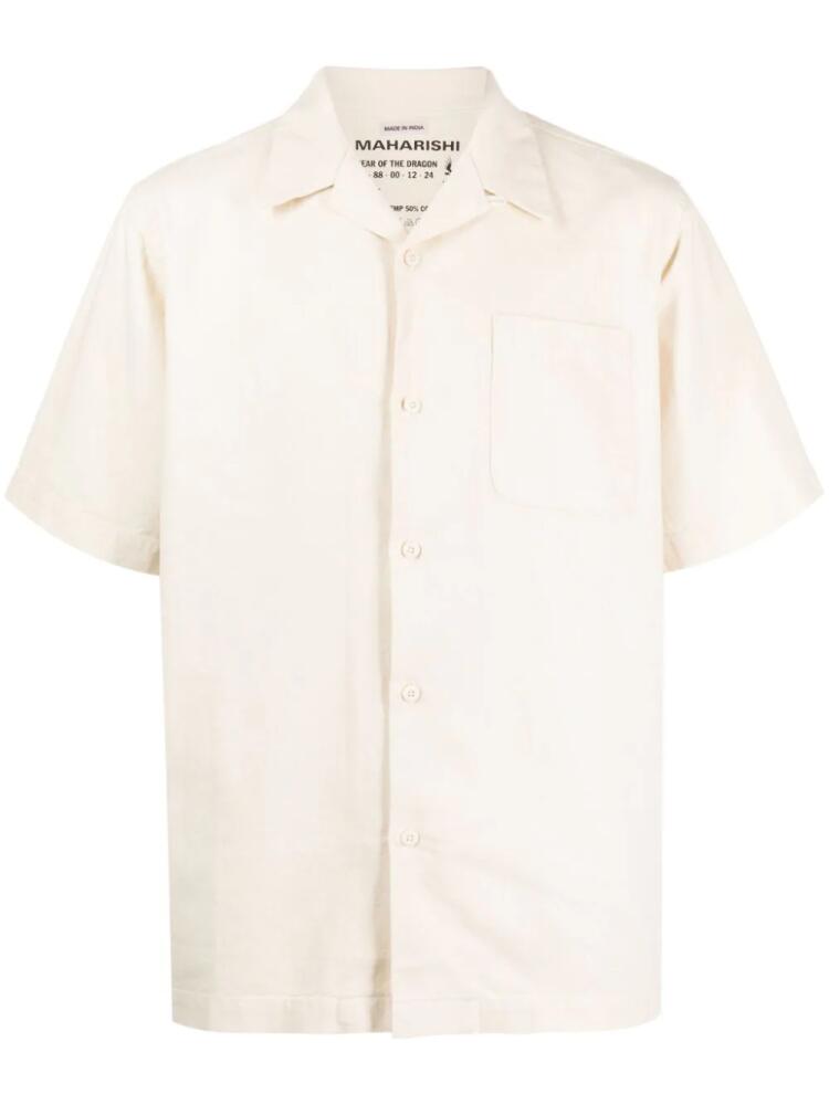 Maharishi short-sleeve chest-pocket shirt - Neutrals Cover