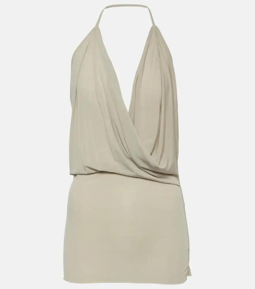 Rick Owens Draped cupro-blend tank top Cover