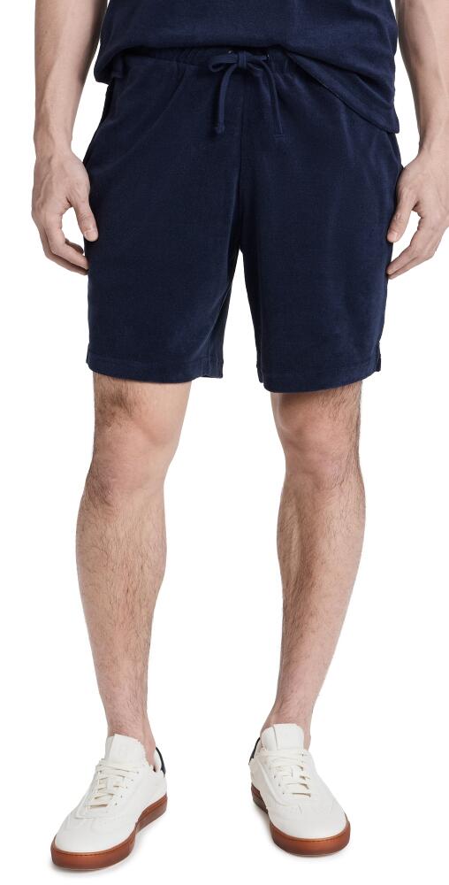 Onia Towel Terry Pull On Shorts Deep Navy Cover