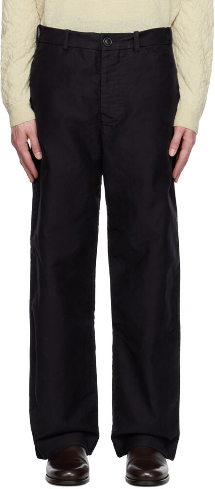 CASEY CASEY Navy Hamnet Trousers Cover