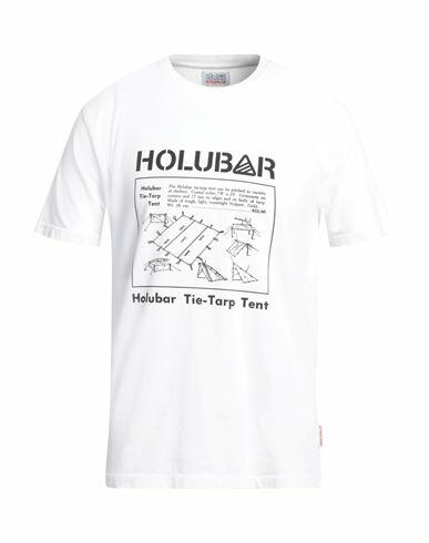 Holubar Man T-shirt White Cotton Cover