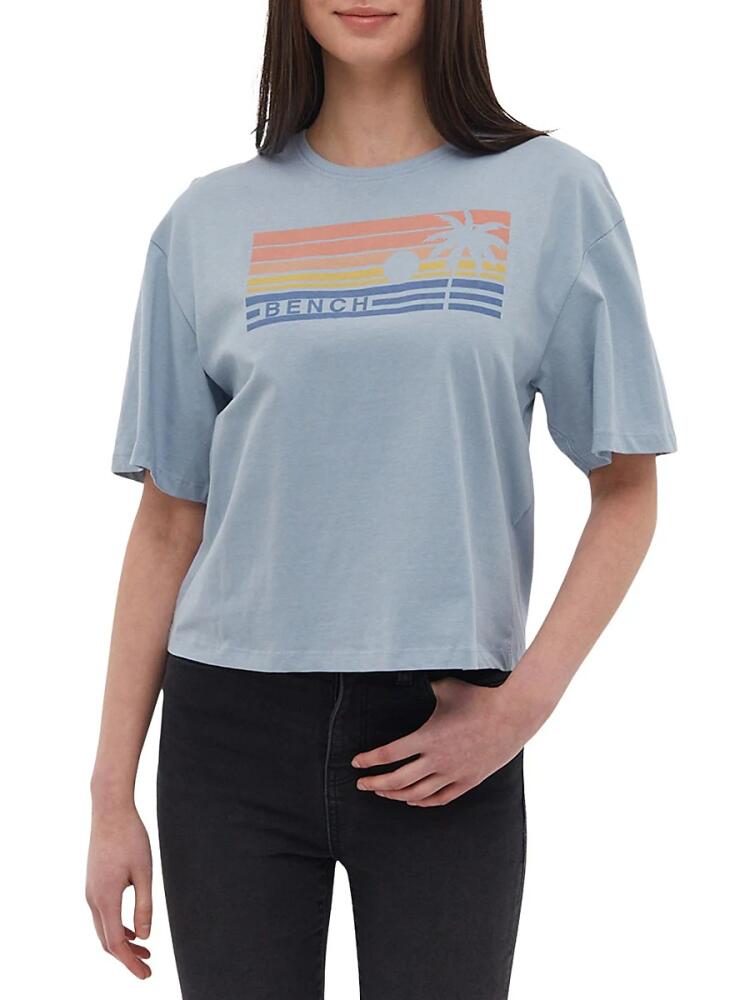 Bench. Women's Bray Sunset Graphic Tee - Washed Blue Cover