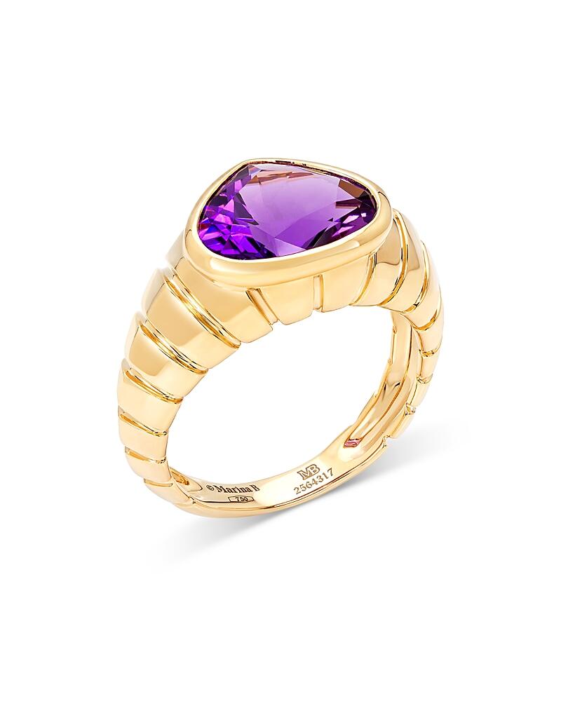 Marina B 18K Yellow Gold Timo Amethyst Statement Ring Cover