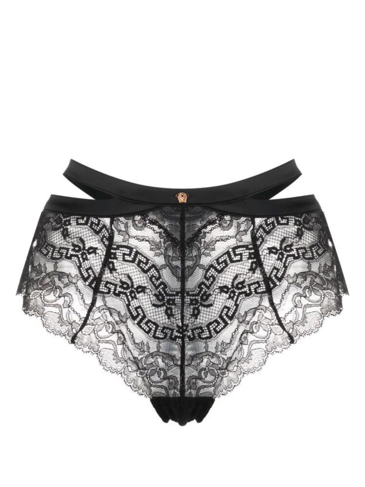 Versace Barocco lace briefs - Black Cover