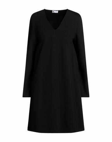 Diana Gallesi Woman Mini dress Black Viscose, Polyamide, Elastane Cover