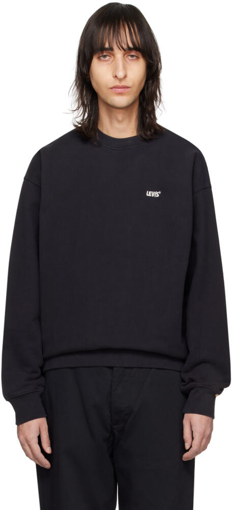 Levi's Black Crewneck Sweatshirt Cover