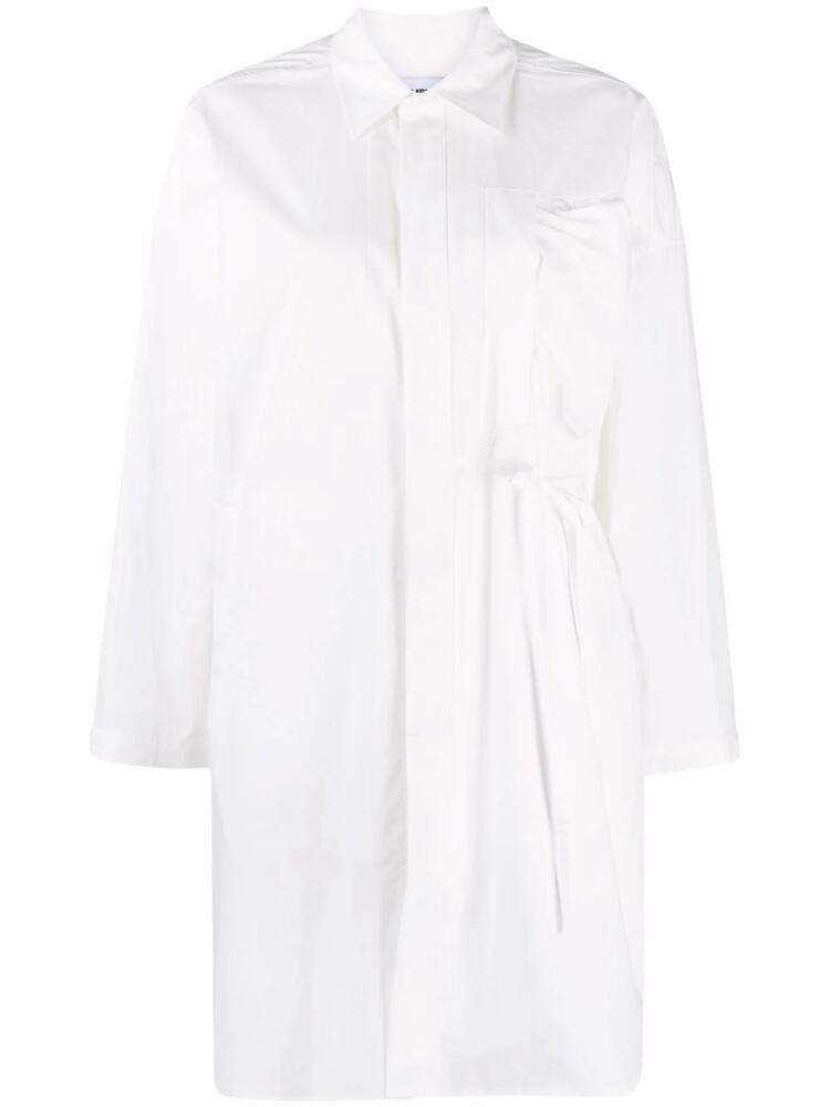 AMBUSH oversized waist-tie shirt dress - White Cover