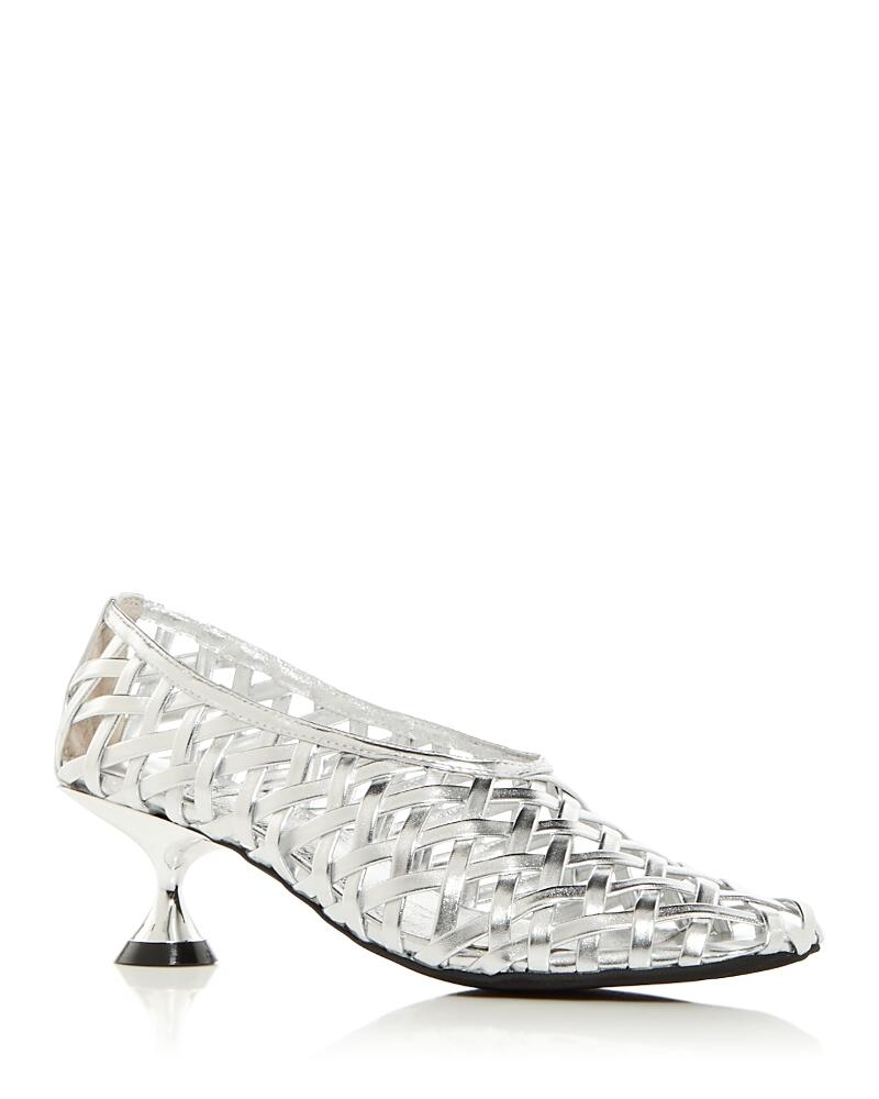 Jeffrey Campbell Women's Encaged Lattice Kitten Heel Pumps Cover