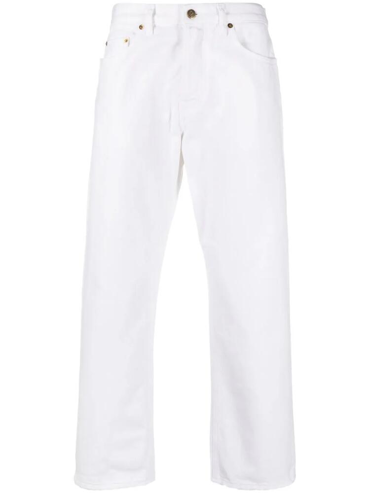 Golden Goose distressed-hem straight-leg jeans - White Cover