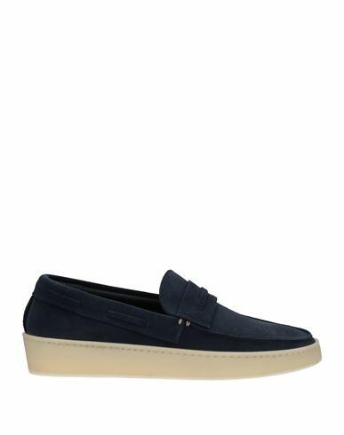 Seboy's Man Loafers Navy blue Leather Cover