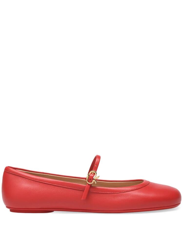 Gianvito Rossi Carla ballerina shoes - Red Cover