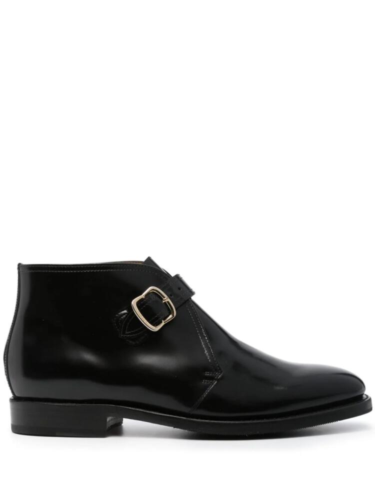 FURSAC buckle-fastening leather boots - Black Cover