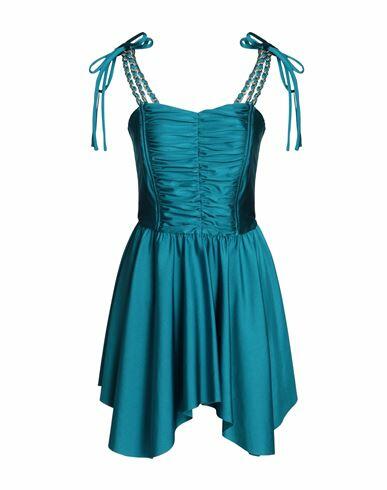 House Of Amen Woman Mini dress Deep jade Polyamide, Elastane Cover