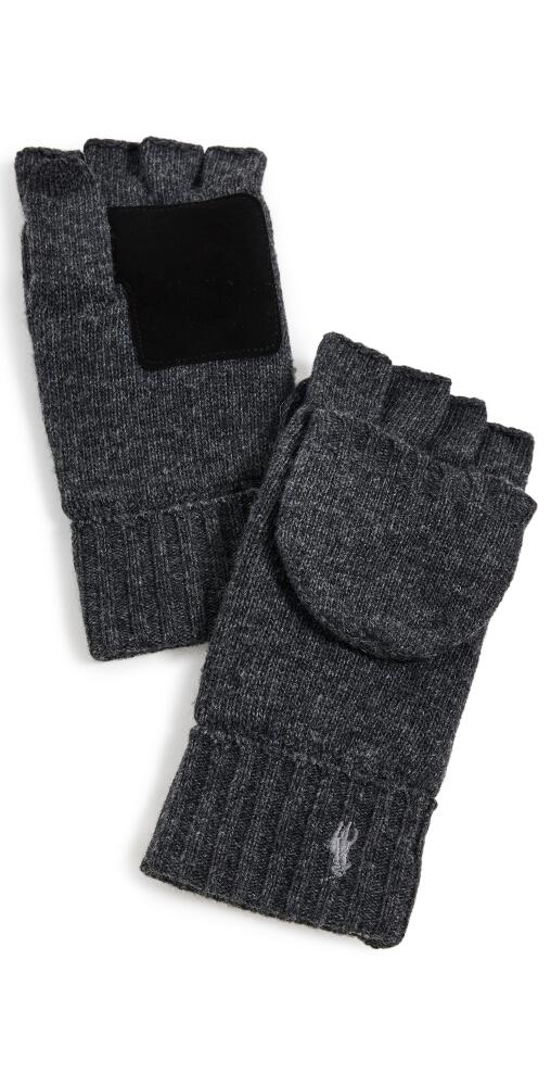 Polo Ralph Lauren Wool Blend Convertible Gloves Charcoal Heather Cover