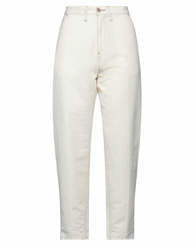 Haikure Woman Pants Ivory Cotton, Linen Cover