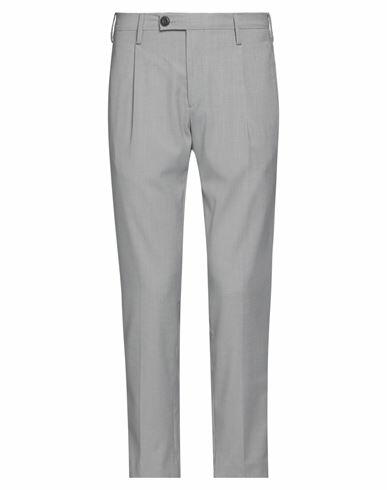 Gabardine Man Pants Light grey Polyester, Rayon, Elastane Cover