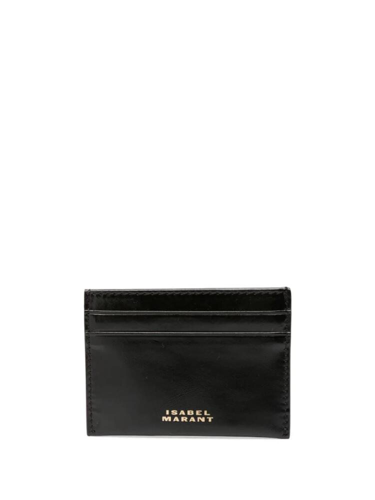 ISABEL MARANT Chiba leather card holder - Black Cover