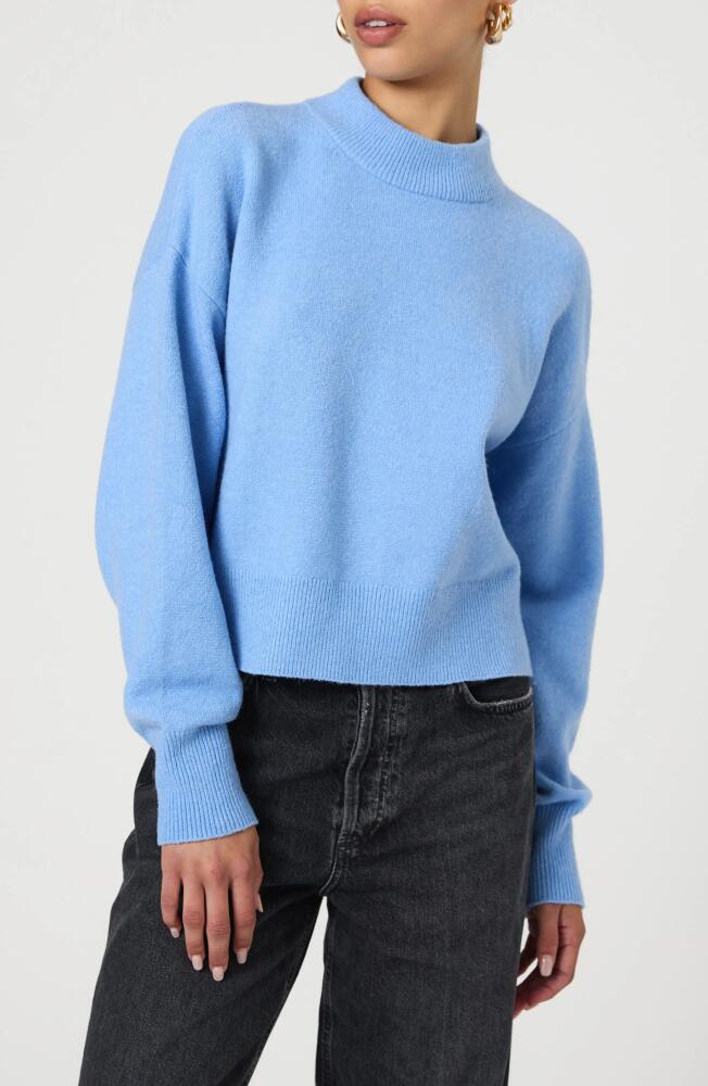 French Connection Vhari Mock Neck Sweater in Dusted Blue Cover