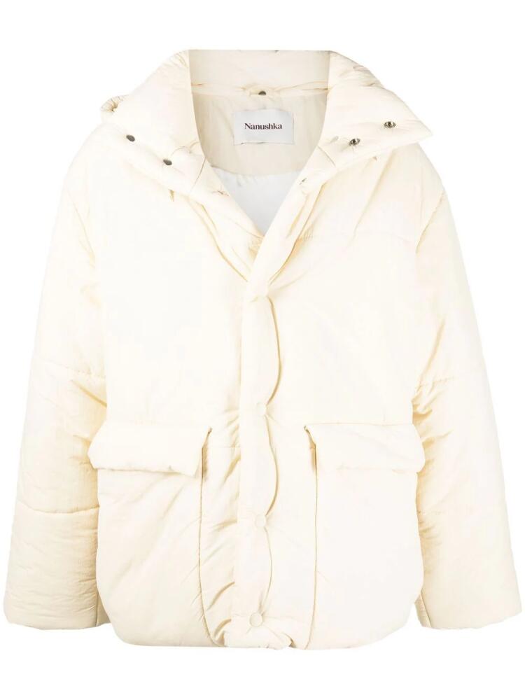 Nanushka short puffer coat - Neutrals Cover